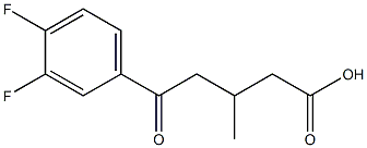 5-(3,4-DIFLUOROPHENYL)-3-METHYL-5-OXOVALERIC ACID 95% Struktur