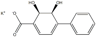 (2R,3S)-1-CARBOXY-4-PHENYL-2,3-DIHYDROXYCYCLOHEX-4,6-DIENE POTASSIUM SALT 95% Struktur