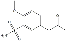 3-AMINOSULFONYL-4-METHYOXYPHENYL ACETONE Struktur