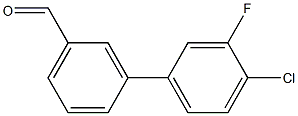 3-(4-CHLORO-3-FLUOROPHENYL)BENZALDEHYDE 96% Struktur