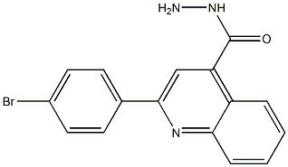 2-(4-BROMOPHENYL)QUINOLINE-4-CARBOHYDRAZIDE Struktur