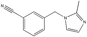 3-[(2-METHYL-1H-IMIDAZOL-1-YL)METHYL]BENZONITRILE Struktur