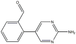 2-(2-AMINOPYRIMIDIN-5-YL)BENZALDEHYDE, 95+% Struktur