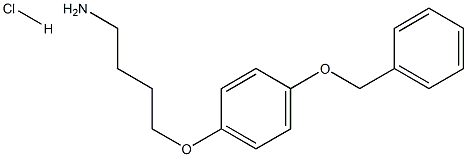 4-[4-(BENZYLOXY)PHENOXY]BUTAN-1-AMINE HYDROCHLORIDE Struktur