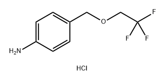 4-[(2,2,2-TRIFLUOROETHOXY)METHYL]ANILINE HYDROCHLORIDE Struktur