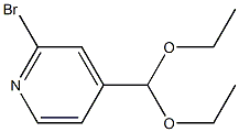 2-BROMOPYRIDINE-4-CARBOXALDEHYDE DIETHYL ACETAL 97% Struktur