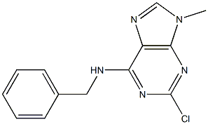 2-CHLORO-6-BENZYLAMINO-9-METHYLPURINE 98% (HPLC) Struktur