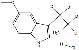 5-METHOXYTRYPTAMINE:HCL (A,A,B,B-D4, 98%) Struktur