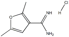 2,5-Dimethyl-furan-3-carboxamidine HCl Struktur