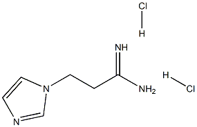 3-Imidazol-1-yl-propionamidine 2HCl Struktur