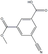 5-CYANOISOPHTHLIC ACID, MONOMETHYL ESTER Struktur