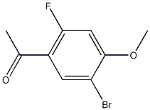 4-ACETYL-2-BROMO-5-FLUORO-ANISOLE Struktur