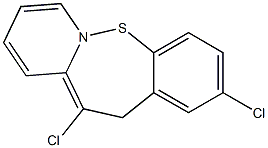 2,11-DICHLORO DIBENZO(B,F)THIAZEPINE Struktur