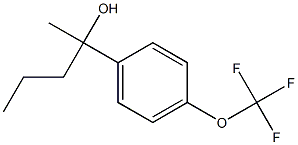 2-(4-(trifluoromethoxy)phenyl)pentan-2-ol Struktur