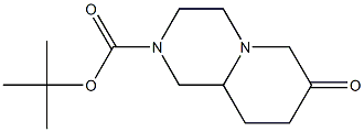 7-Oxo-octahydropyrido[1,2-a]pyrazine-2-carboxylic acid tert-butyl ester Struktur