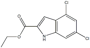 4,6-Dicloroindole-2-Carboxylic Acid Ethyl Ester Struktur