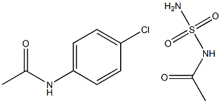 2-ACETAMINO-5-CHLORO-N-ACETYLBENZENESULFAMIDE Struktur