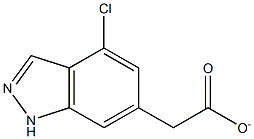 4-CHLOROINDAZOLE-6-METHYL CARBOXYLATE Struktur