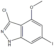 6-IODO-4-METHOXY-3-CHLOROINDAZOLE Struktur