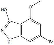 6-BROMO-4-METHOXY-3-HYDROXYINDAZOLE Struktur