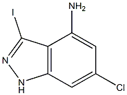 4-AMINO-6-CHLORO-3-IODOINDAZOLE Struktur