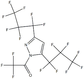 3,5-BIS(PERFLUOROPROPYL)-1-TRIFLUOROACETYLPYRAZOLE Struktur