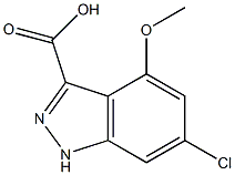 6-CHLORO-4-METHOXYINDAZOLE-3-CARBOXYLIC ACID Struktur