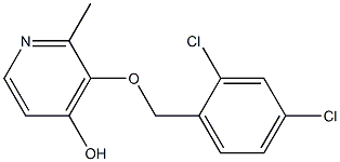 3-(2,4-DICHLOROBENZYLOXY)-4-HYDROXY-2-METHYLPYRIDINE Struktur