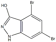 4,6-DIBROMO-3-HYDROXYINDAZOLE Struktur