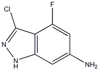 6-AMINO-3-CHLORO-4-FLUOROINDAZOLE Struktur