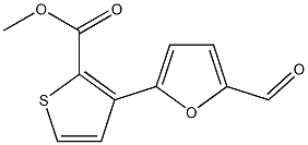 METHYL 3-(5-FORMYLFUR-2-YL)THIOPHENE-2-CARBOXYLATE Struktur