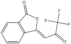 3-((Z)-3,3,3-TRIFLUORO-2-OXOPROPYLIDENE)-1-ISOBENZOFURANONE Struktur