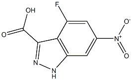 4-FLUORO-6-NITROINDAZOLE-3-CARBOXYLIC ACID Struktur