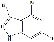 3,4-DIBROMO-6-IODOINDAZOLE Struktur