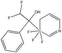 2,2,3,3,3-PENTAFLUORO-1-PHENYL-1-(3-PYRIDYL)ETHANOL Struktur