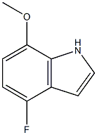 7-METHOXY-4-FLUOROINDOLE Struktur