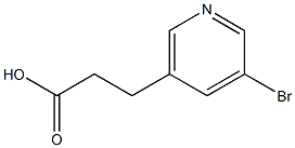 3-(3-Bromopyrid-5-yl)-propanoic acid
 Struktur