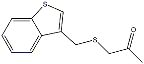 1-[(benzo[b]thiophen-3-ylmethyl)thio]acetone Struktur