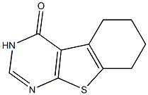 5,6,7,8-tetrahydro[1]benzothieno[2,3-d]pyrimidin-4(3H)-one Struktur