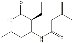 (2S)-2-Ethyl-3-[(3-Methylbut-3-Enoyl)Amino]Hexanoic Acid Struktur