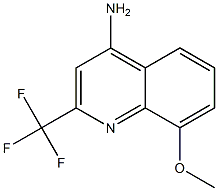 8-Methoxy-2-(Trifluoromethyl)Quinolin-4-Amine Struktur