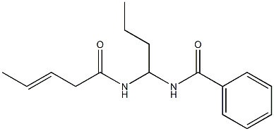 N-{1-[(3E)-Pent-3-Enoylamino]Butyl}Benzamide Struktur