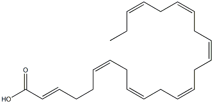 2(E),6(Z),9(Z),12(Z),15(Z),18(Z),21(Z)-TETRACOSAHEPTAENOIC ACID Struktur