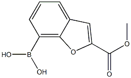 2-(METHOXYCARBONYL)BENZOFURAN-7YL-7-BORONICACID Struktur