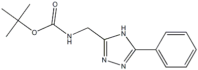 3-(N-BOC-AMINOMETHYL)-5-PHENYL-4H-1,2,4-TRIAZOLE Struktur