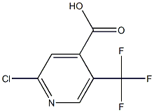 2-CHLORO-5-(TRIFLUOROMETHYL)PYRIDINE-4-CARBOXYLICACID Struktur