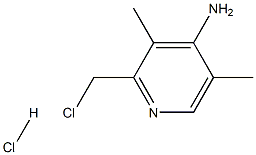 4-AMINO-3,5-DIMETHYL 2-CHLOROMETHYL PYRIDINE.HCL Struktur