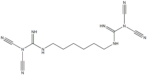 HEXAMETHYLENE BIS DICYANO GUANIDINE Struktur