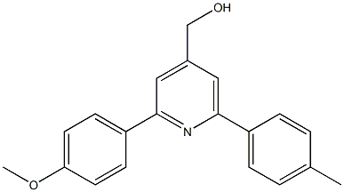 (2-(4-methoxyphenyl)-6-p-tolylpyridin-4-yl)methanol Struktur