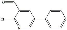 2-chloro-5-phenylpyridine-3-carbaldehyde Struktur